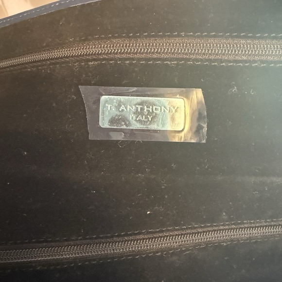 T.Anthony Italy Blue Leather Jewelry Roll Holder Case JLT Monogram $265 Travel - Picture 7 of 9